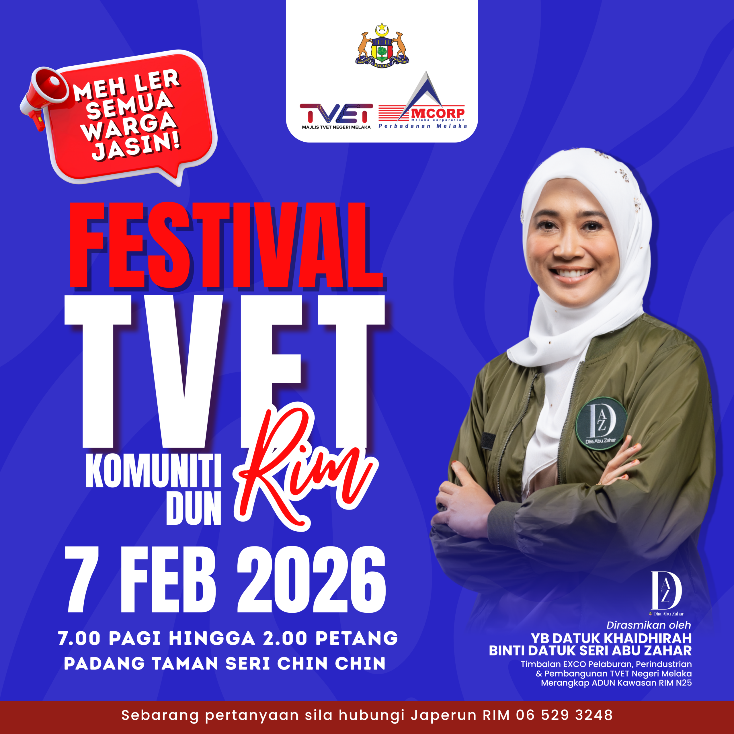 Sorotan berita: Festival Komuniti TVET Bakal Meriahkan Jasin dengan Kemahiran Vokasional dan Keseronokan Keluarga pada 7 Februari 2026